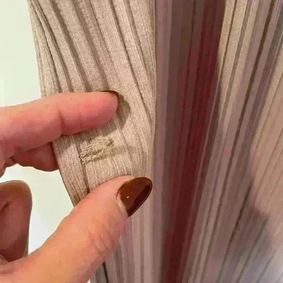 NWT Zara pleated champagne dress, size medium - Picture 5 of 5